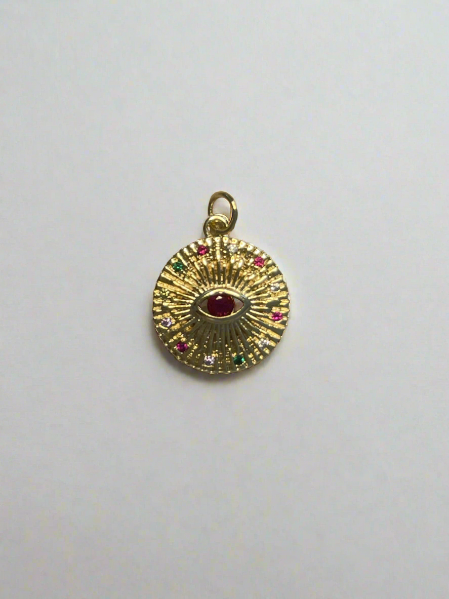 Bejeweled Eye Coin