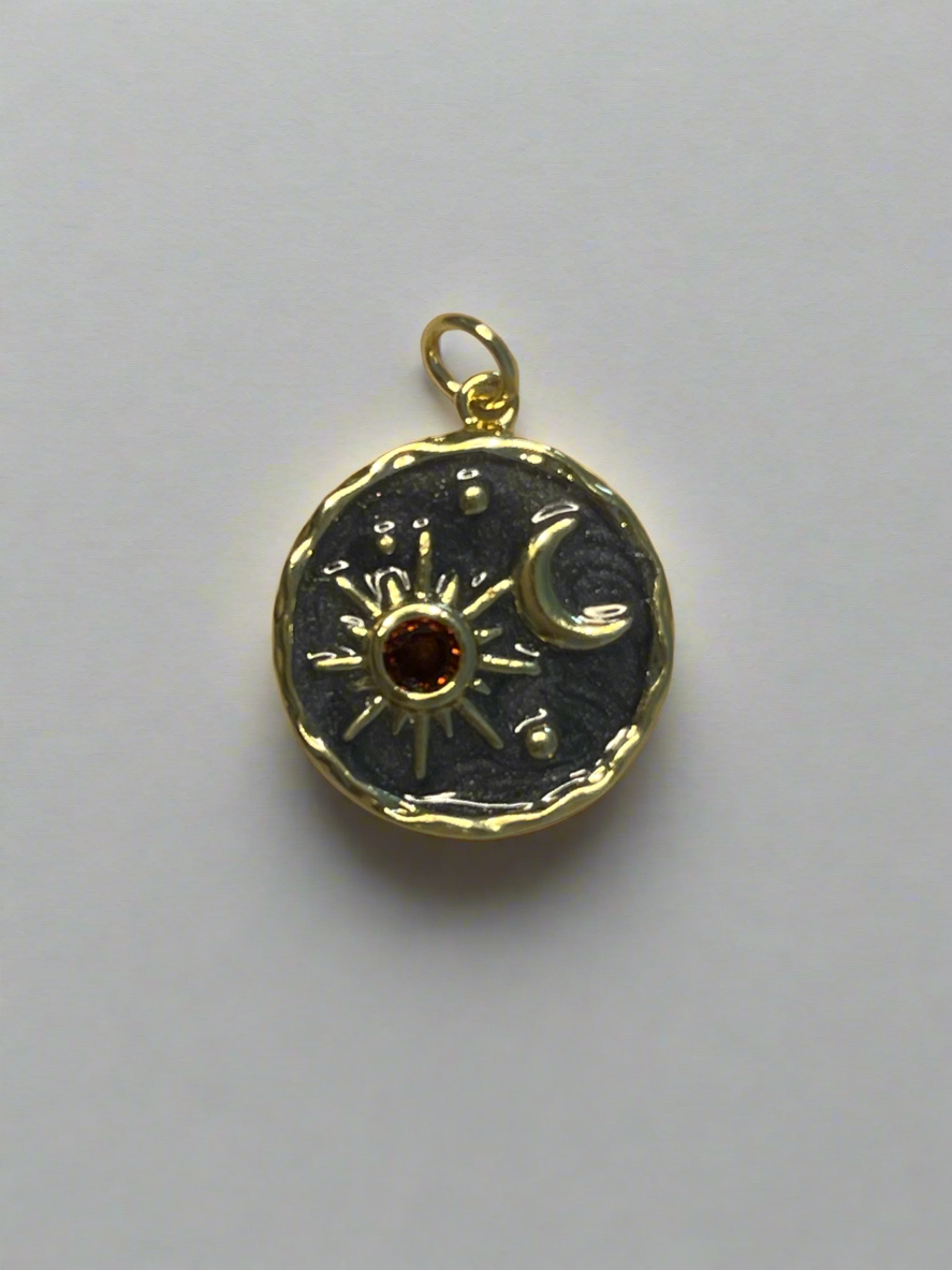 Star Moon Pendent Grey