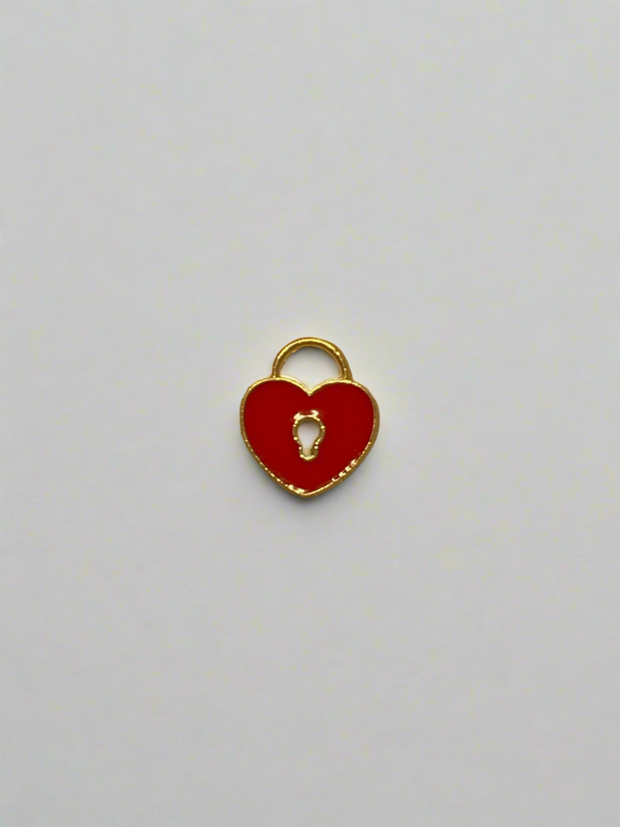 Heart Lock Red