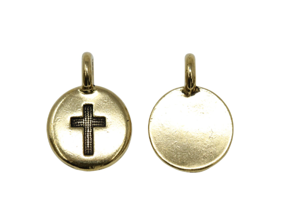 Circle Cross Charm
