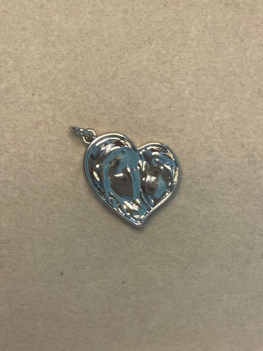 Mom and Daughter Heart Silver