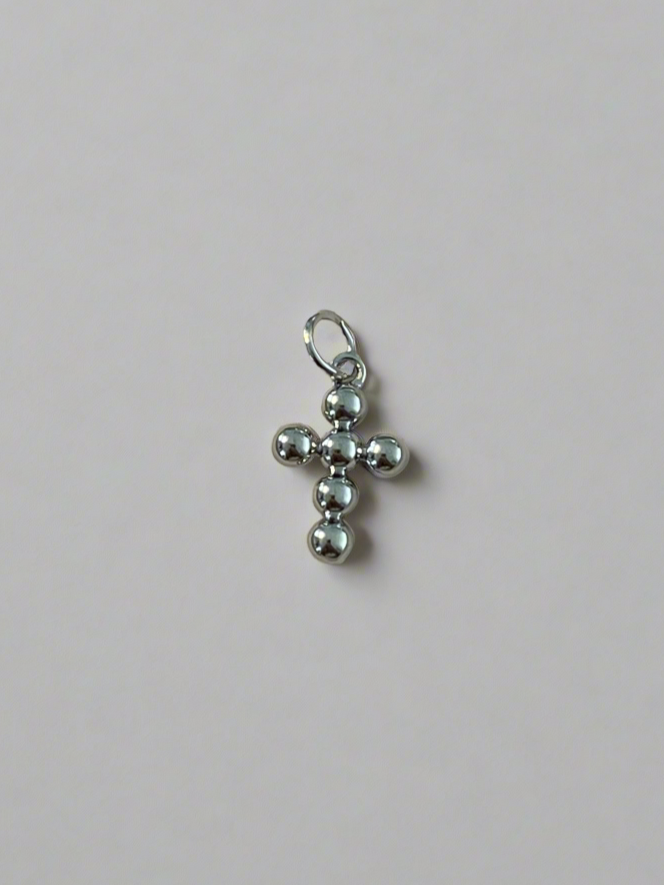 Bubble Cross Silver