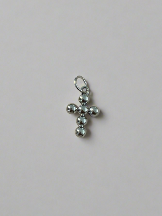 Bubble Cross Silver