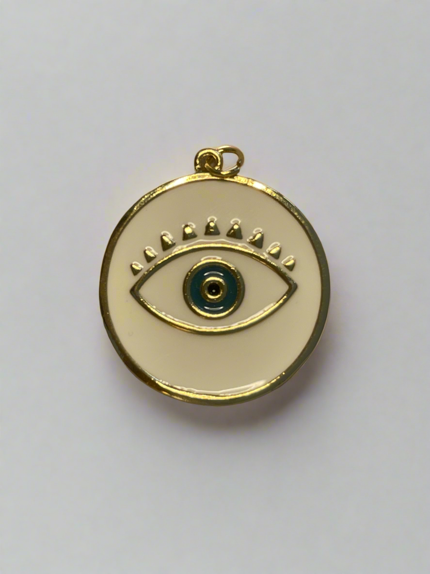 Jumbo White Evil Eye