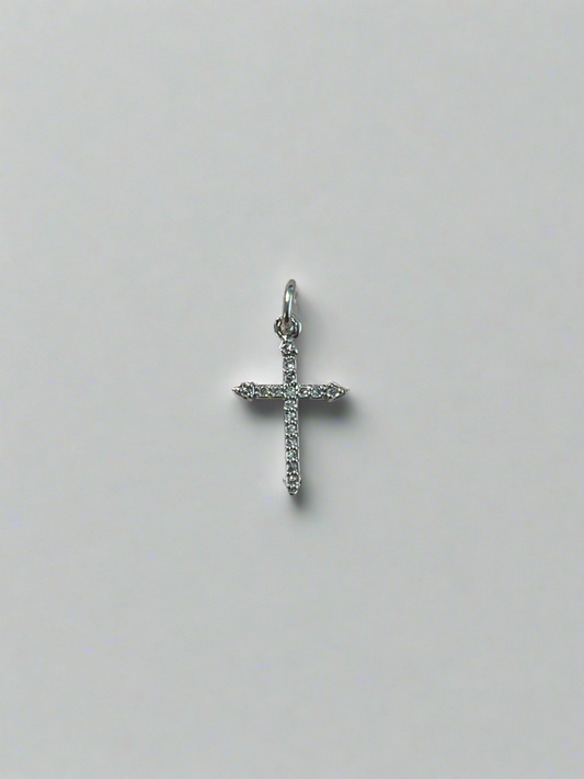 Bling Cross Silver