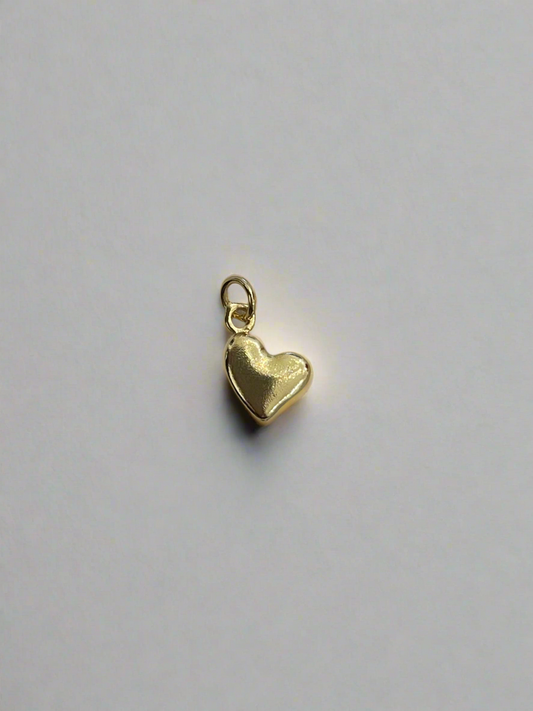 Gold Puffy Heart